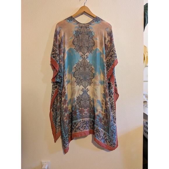 Macchia Di Ruggine viscose kimono cardigan one size rug printed - Picture 5 of 6